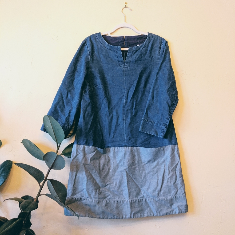 Toast Cotton/Denim Kaftan Dress